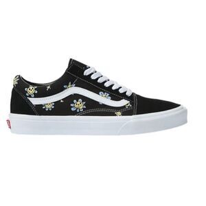 vans men old skool trippy grin floral black size 10(please see description)